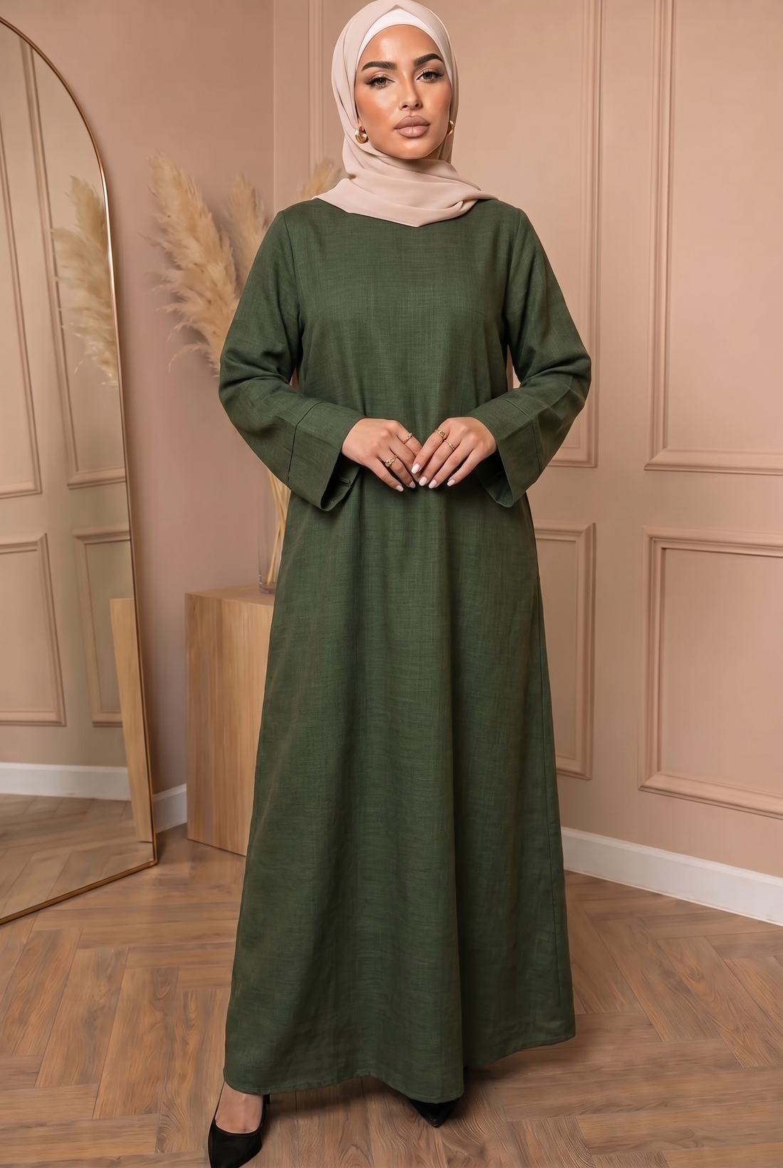 Linnen Abaya Groen 