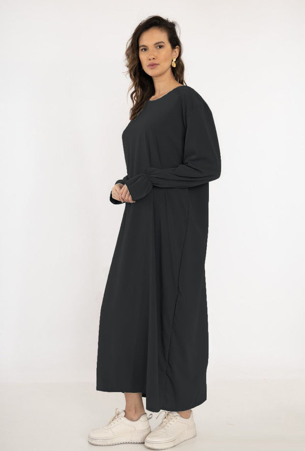 Abaya Ruches Zwart