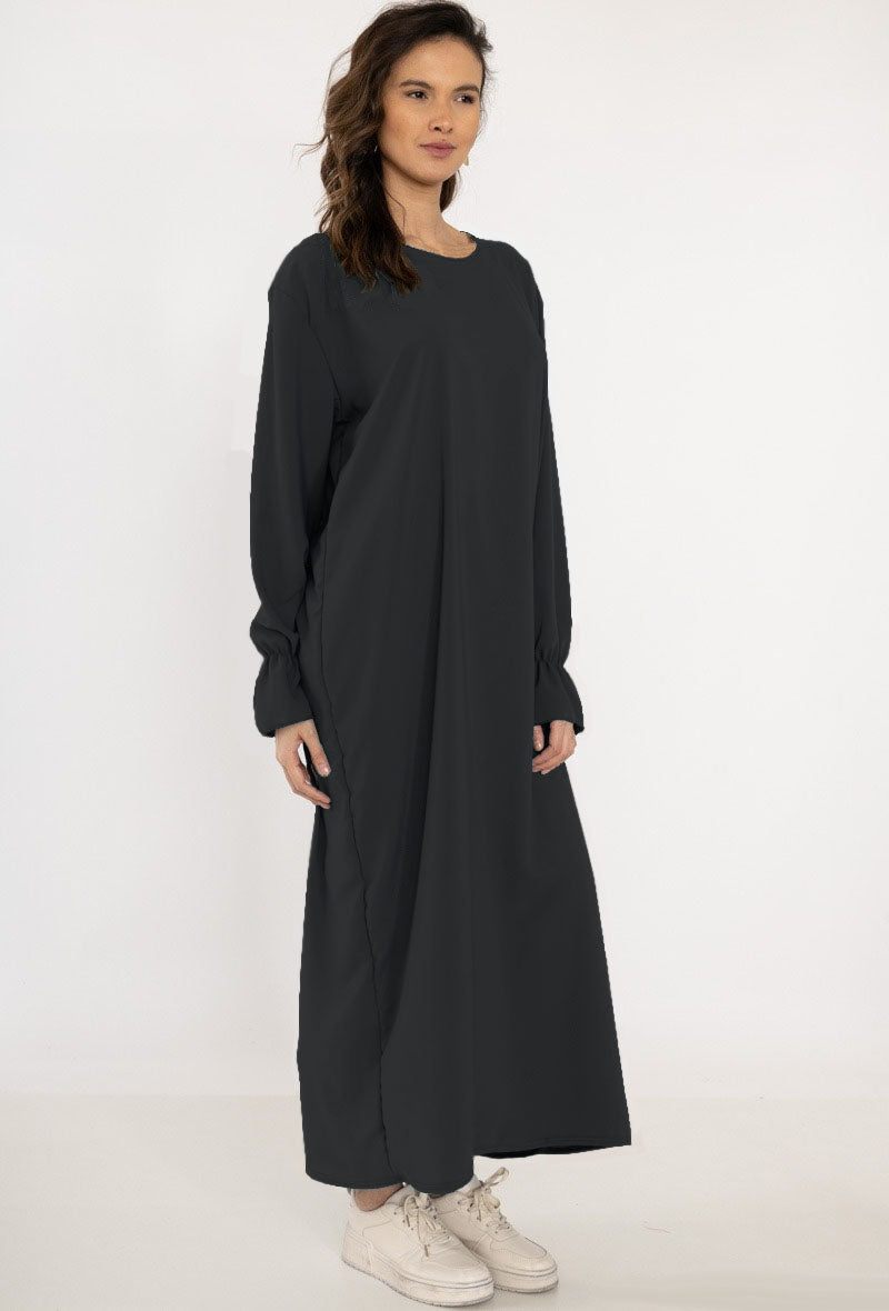 Abaya Ruches Zwart