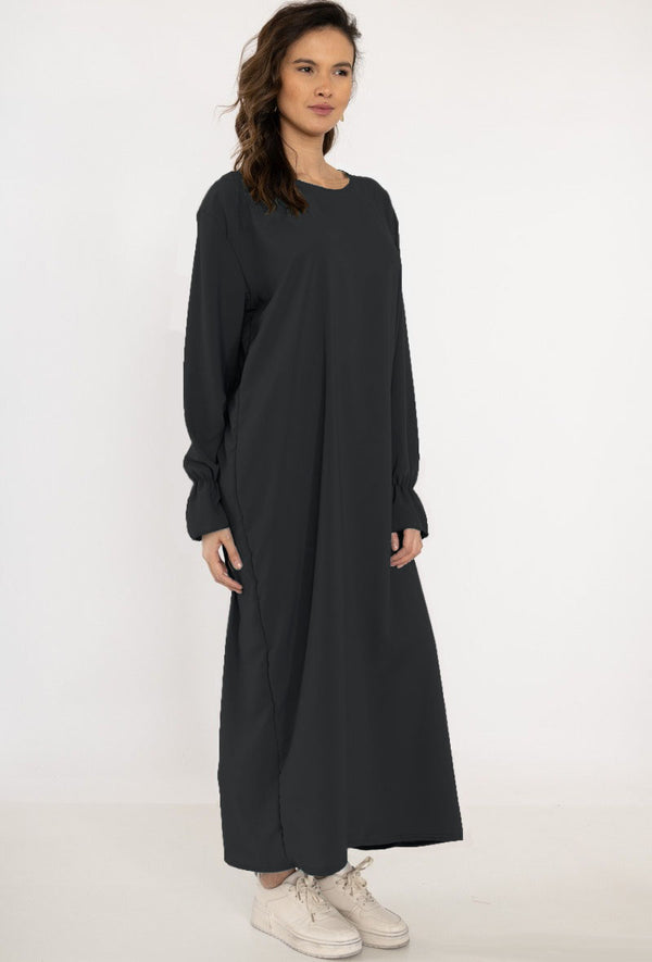 Abaya Ruches Zwart